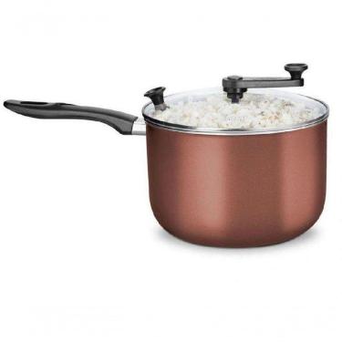 Imagem de Pipoqueira Supra Colors Chocolate Nº 22 Com Tampa De Vidro Mta 9180