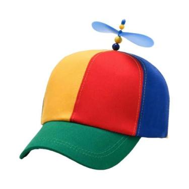 Imagem de Boné Snapback Com Hélice De Helicóptero E Libélula Arco-Íris, Boné Div