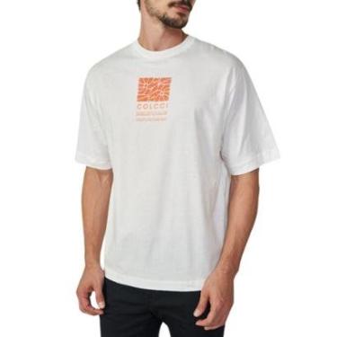Imagem de Camiseta Masculina Estampada em Alto Relevo Colcci-Masculino