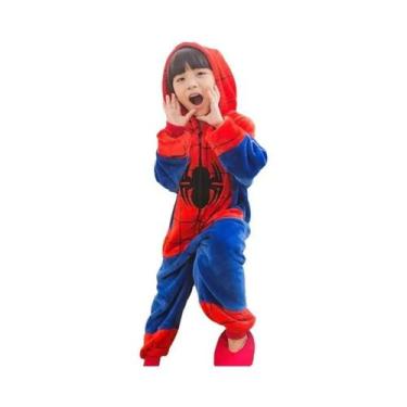 Imagem de Pijama Infantil Homem-Aranha Com Capuz, Macacão De Dormir Para Casa 20