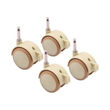 Imagem de Rodízio Universal Para Berço Infantil Com Freio, Roda De Borracha Sile