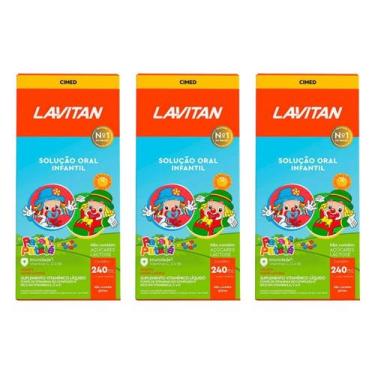 Imagem de Kit 3 Lavitan Infantil Multivitamínico Laranja 240 mL - Cimed