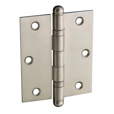Imagem de 1 Uni Dobradiça Inox P Porta C/ Rolamento 3½x3 Escovada - Unica
