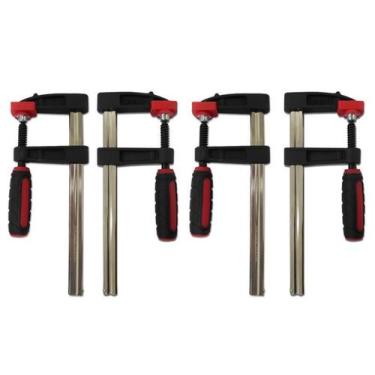 Imagem de Kit 4 Grampos Para Carpinteiro Sargento 150X50X210Mm Onetools