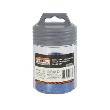 Imagem de Serra Copo Diamantada 68mm Para Porcelanato Ceramica e Marmore Encaixe Rosca M14 Para Esmerilhadeira Corte Seco ou Umido