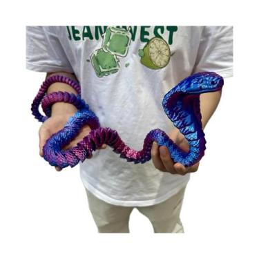 Imagem de Estátua De Cobra Colorida Impressa Em 3D, Figura De Animal Flexível 13