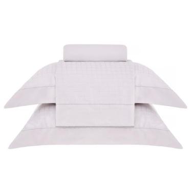 Imagem de Kit Jogo de Lençol Buddemeyer 4 Peças Cama Queen 300 Fios Cetim Damask