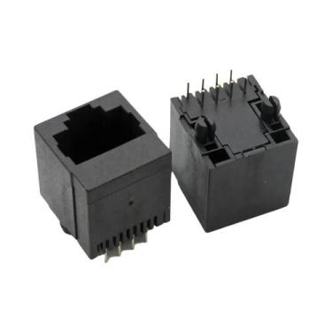 Imagem de Conector RJ45 8P8C Fêmea De Rede Com Interface De Cabeça De Cristal 18