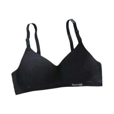 Imagem de Sutiã V-Bra Sem Fio De Algodão Para Mulheres, Copa AB, Confortável, Co