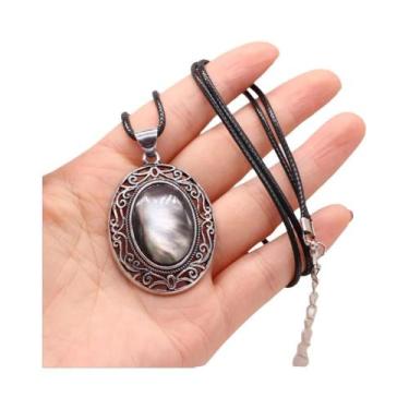 Imagem de Colar De Pedra Natural De Opala Cristal Gota D'água, Pingentes De Moda