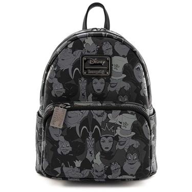 Imagem de Mochila Escolar Infantil Loungefly Disney Vilões para Crianças a Partir de 10 Anos, Preta