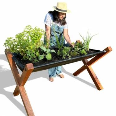 Imagem de Horta Suspensa Vertical - estrutura para plantar - Jardim de Comer