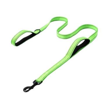 Imagem de Coleira Dupla Reforçada Para Cães Com Alça Dupla Para Viagens Ao Ar Li