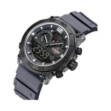 Imagem de Relógio Esportivo Masculino Leve NAVIFORCE Com Duplo Display, Luz Notu