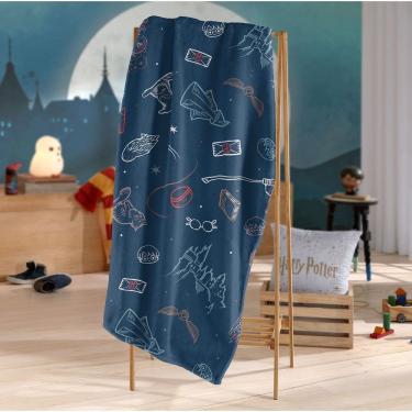 Imagem de Manta Plush Licenciado Harry Potter Solteiro 150x220cm - Harry Potter
