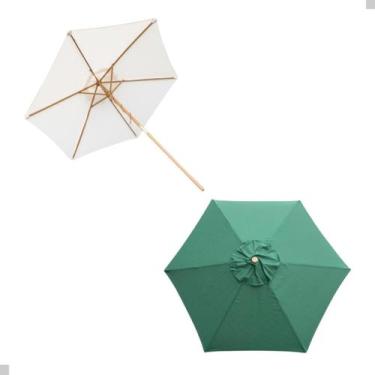 Imagem de Guarda Sol Madeira 2,40m Sombreiro Piscina Praia Churrasco  - Pazie, B