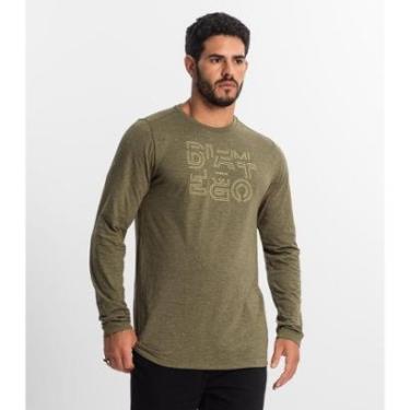 Imagem de Camiseta Masculina Manga Longa Diametro Verde-Masculino