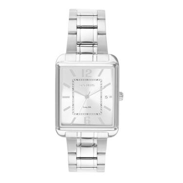 Imagem de Relógio Seculus Feminino Ref: 44324g0svna1 Retangular Aço Prateado