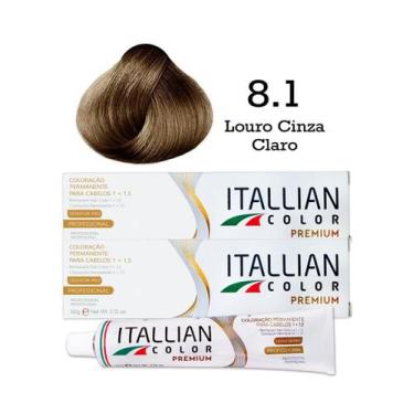 Imagem de 2 Unidades Coloração Itallian Color 8.1 Louro Claro Cinza - Itallian H