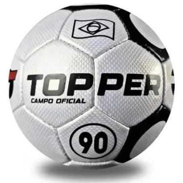 Imagem de Bola Futebol campo Topper 90 Campo Microfibra Costurada A Mão