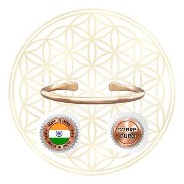 Imagem de Bracelete de Cobre Ajustável Cor:Essência Leve - Fluir, Essência leve