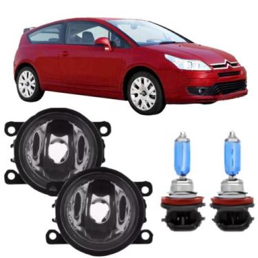 Imagem de Par farol milha citroen c4 vtr 2007 a 2013 e super branca - BIBAS/BBS