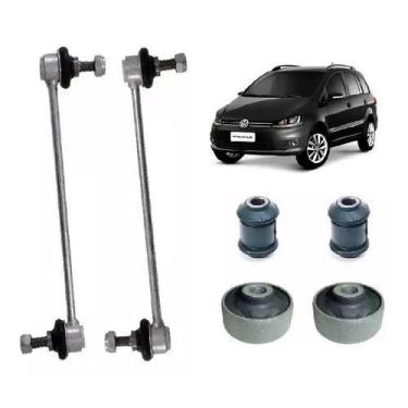 Imagem de Kit 4 Bucha Bandeja 2 Bieleta Vw Gol G5 G6 Voyage Saveiro - Cop ws saf