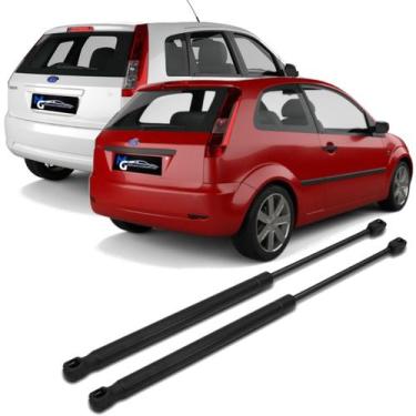 Imagem de Kit Par Pistão Amortecedor Tampa Traseira Malas Fiesta Hatch 2002 2003