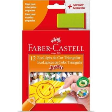 Imagem de Lapis de COR Jumbo Ecolapis 12 Cores Decorado PCT.C/06 - FABER-CASTELL