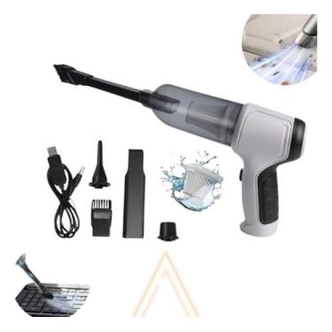 Imagem de Mini Aspirador Automotivo Soprador Usb Portátil Recarregável - Hide Im