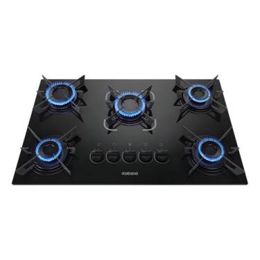 Imagem de Cooktop Itatiaia Electra Plus 5 Bocas Gás Preto Bivolt, Bivolt