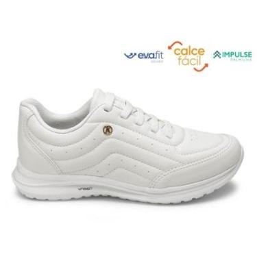 Imagem de Tênis branco esportivo Kolosh confortável K8428B - Feminino Cor:;Tamanho:37;Gênero:Femi...