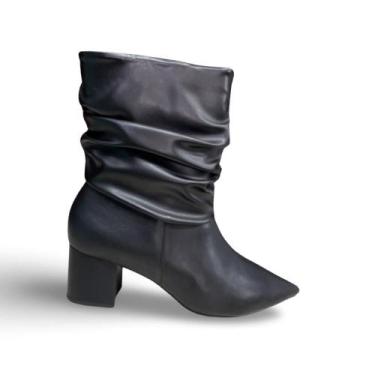 Imagem de Cecconello bota feminina 1905001 couro, 36, Preto
