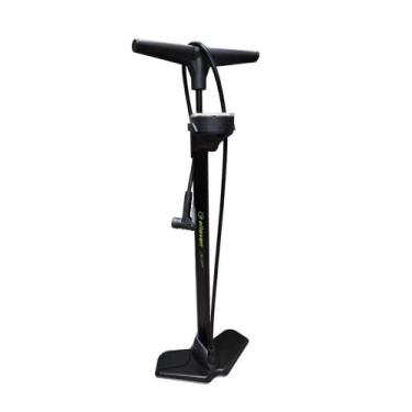 Imagem de Bomba Oficina com Manômetro 160PSI Ciclismo 60mm Alta Preto - Elleven
