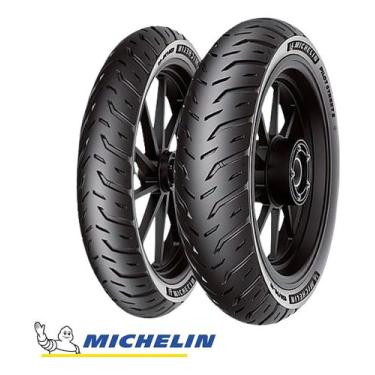 Imagem de Par Pneu 80/100-18 + 90/90-18 Pilot Street 2 Titan Fan - Michelin