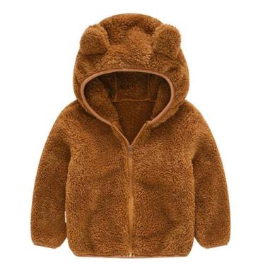 Imagem de Jaqueta Infantil Menino Urso Inverno Fleece Plush Inverno - anjo da ma