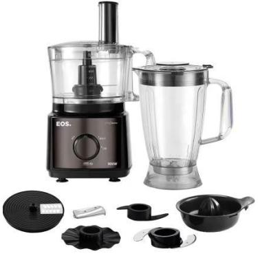 Imagem de Multiprocessador 7X1 Liquidificador Eos 900W 2 Velocidades Black 220V,
