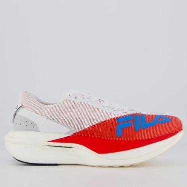 Imagem de Tenis Fila Racer Carbon 3 Branco e Vermelho, 40