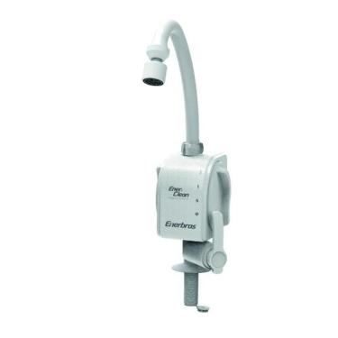 Imagem de Torneira Elétrica de Bancada 110V 4800W Plástico ABS Brilhante Branco para Cozinha Enerbras