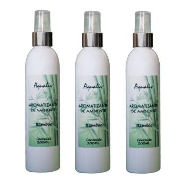 Imagem de Kit 3 Aromatizador de Ambientes Aroma Bamboo 200ML Controle de Intensidade Fixacao Prolongada Borlen Brasil