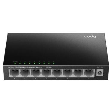 Imagem de Switch Cudy 8 Portas 10/100Mbps 1.6 Gbps 448 Kbit Preto - FS108D_EU V3