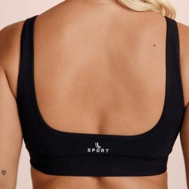Imagem de Top Lupo Seamless Max II Feminino, Preto, GG