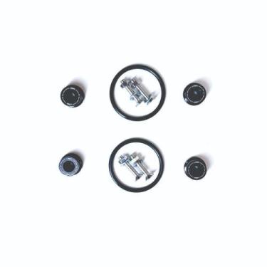 Imagem de Anilha para-choque kit com 4 unidades preta (apl-1) lowv - Lowv 01