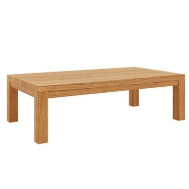 Imagem de Mesa de Centro Nature Retangular Madeira Maciça 120CM Rústico Claro Finestra Móveis