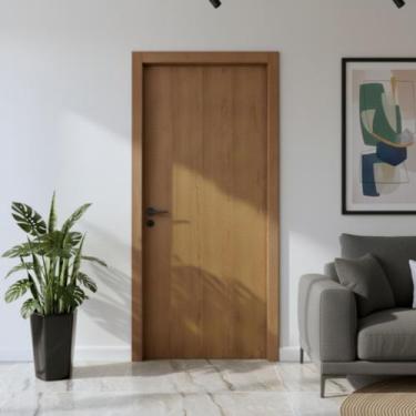 Imagem de Folha de Porta Lisa Padrão Imbuia 72 cm X 2,10 cm Marrom Rodam
