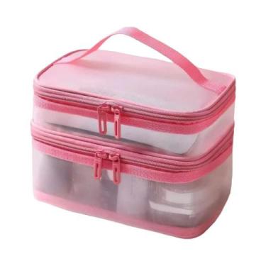 Imagem de Bolsa De Viagem Transparente De Grande Capacidade Com Malha, Organizad