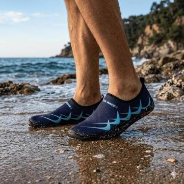 Imagem de Sapatilha Masculina feminina Aquatica Nautica Neoprene Esportiva Solad