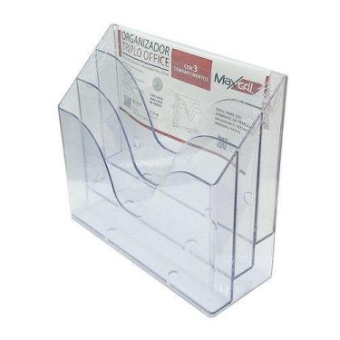 Imagem de Organizador Triplo Office 3 Compartimentos - Preta - Maxcril