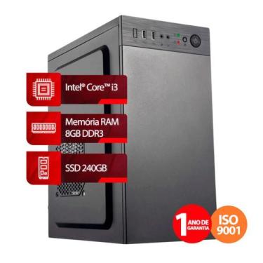 Imagem de Computador Intel Core i3 RAM 8GB, SSD 240GB, Linux  Goldentec