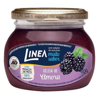 Imagem de Geléia Linea Amora Com Pedaços de Frutas Em Vidro Sem Glúten 230G